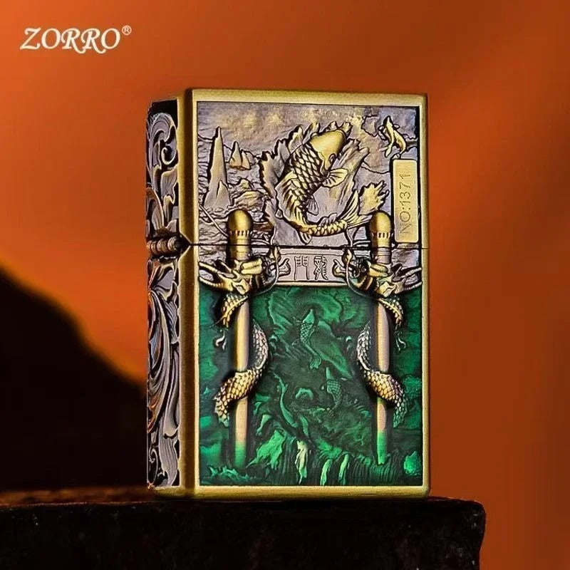 Zorro Embossed Chinese Style Kerosene Lighter - view 14