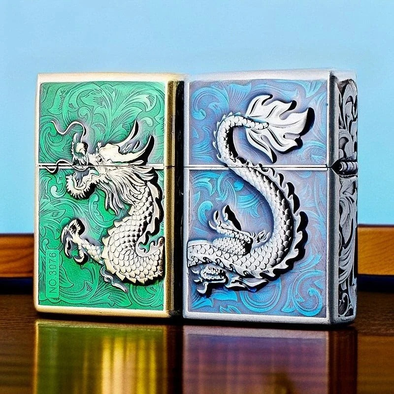 Zorro Embossed Chinese Style Kerosene Lighter - view 9