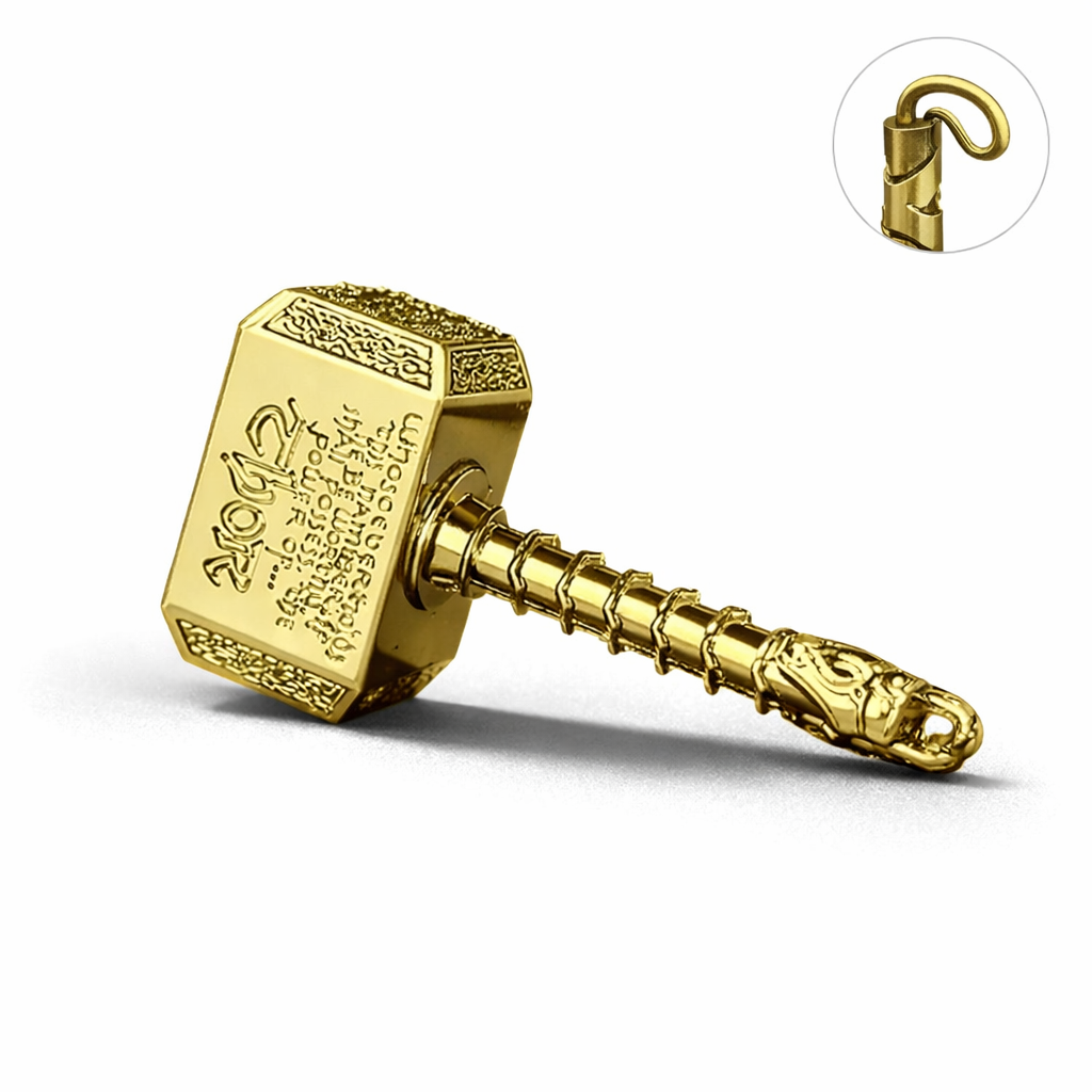 Alloy Fingertip Gyro Spinner Fidget Toys for Adult, anti Stress Relief Toys, Finger Gyroscope, Anti-Anxiety Metal Hammer Toy