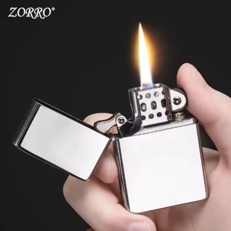 Zorro ZC9 Slim Carved Kerosene Lighter - detail view