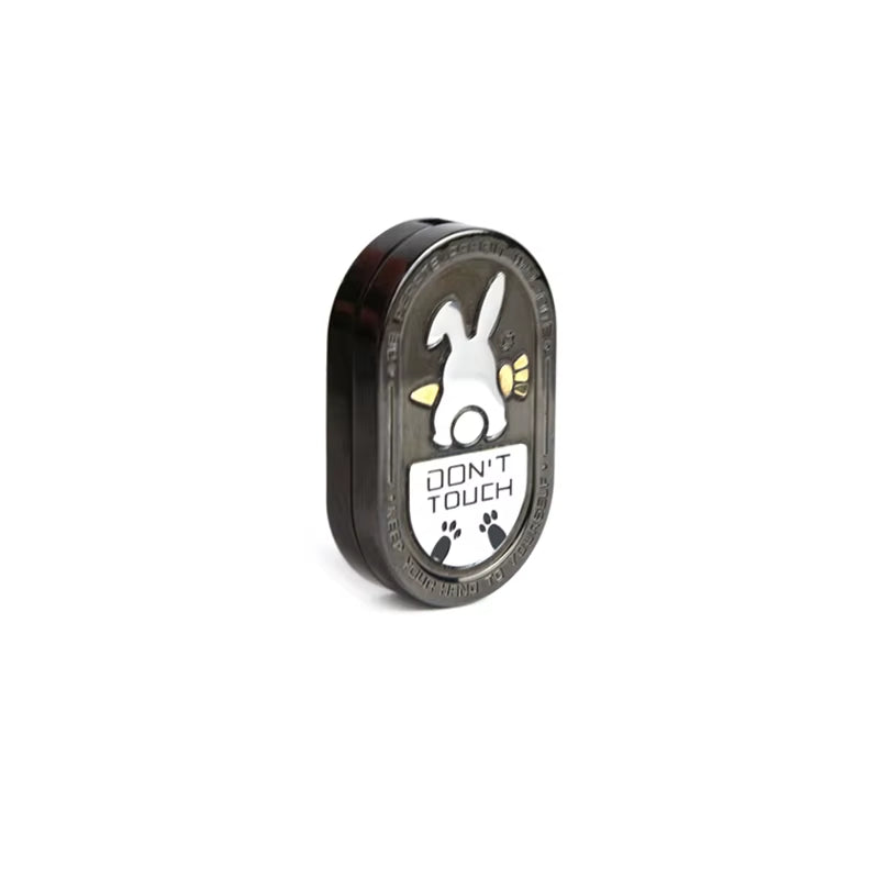 Metal EDC Fidget Slider with Cartoon Rabbit Pattern, Adult Portable Stress Relief Toy for ADHD and Anti-Anxiety, Gifts for Men