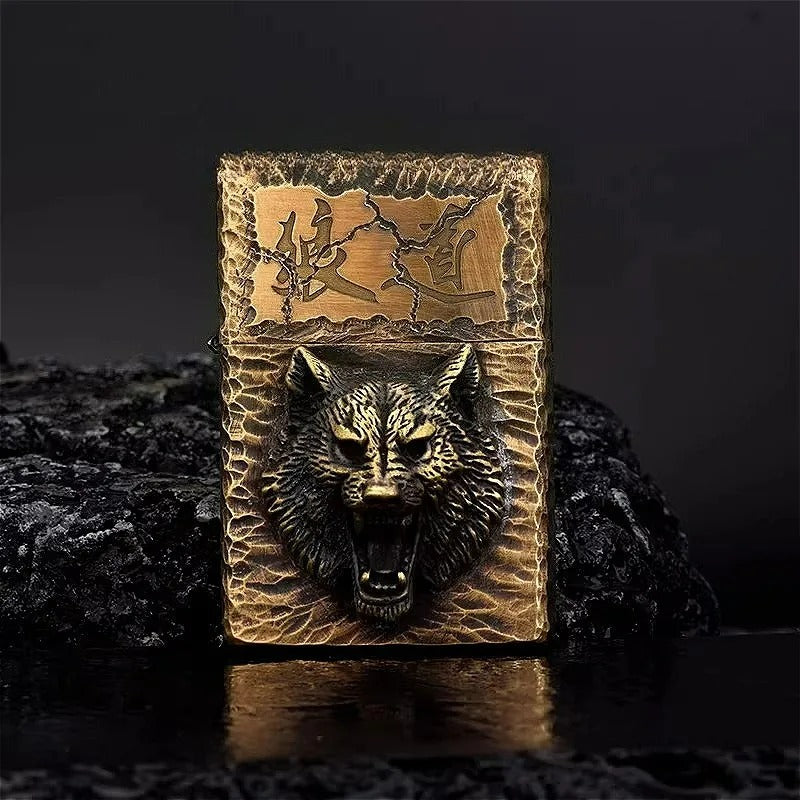 Zorro Vintage Brass Personalized Kerosene Lighter - view 6