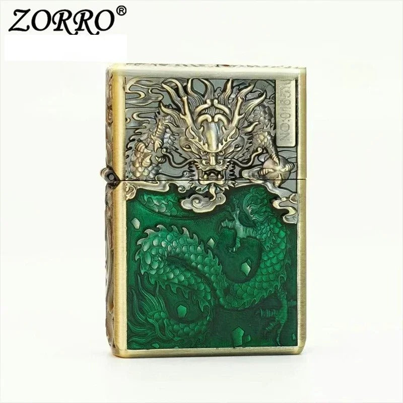 Zorro Embossed Chinese Style Kerosene Lighter - view 19
