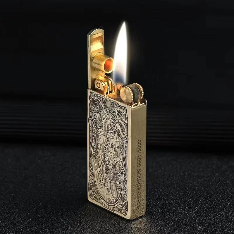 Zorro Automatic Lifting Brass Kerosene Lighter - view 15