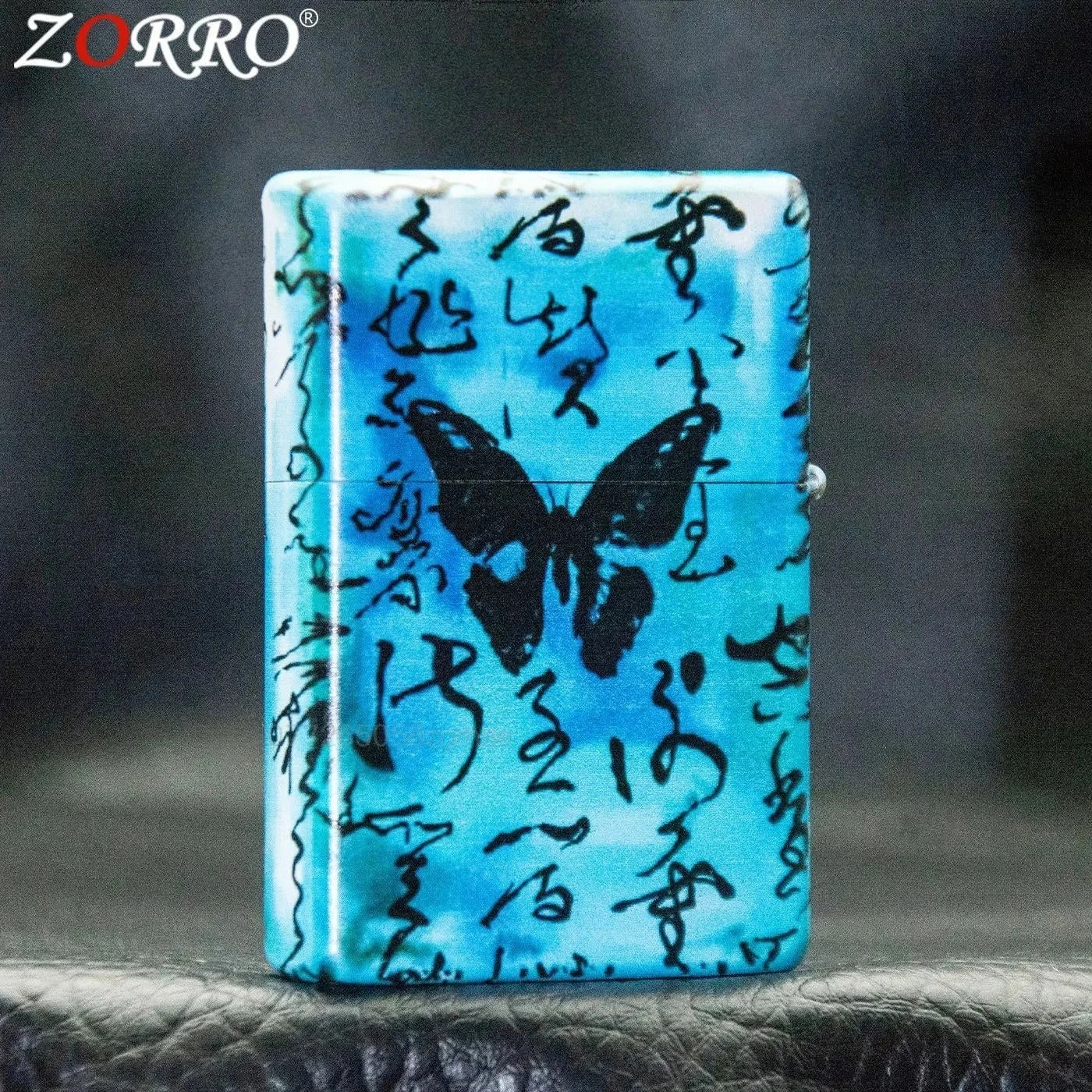 Zorro Painted Brass Flip-Top Lighter - view 18