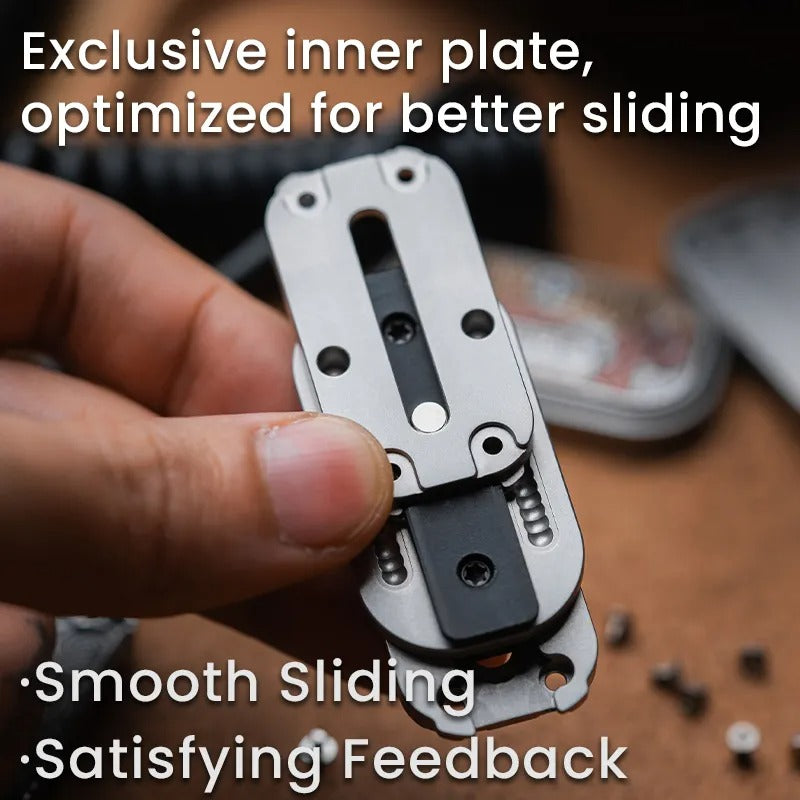 Lautie x 01EDC “Crisis Route” Mechanical Fidget Slider - detail view