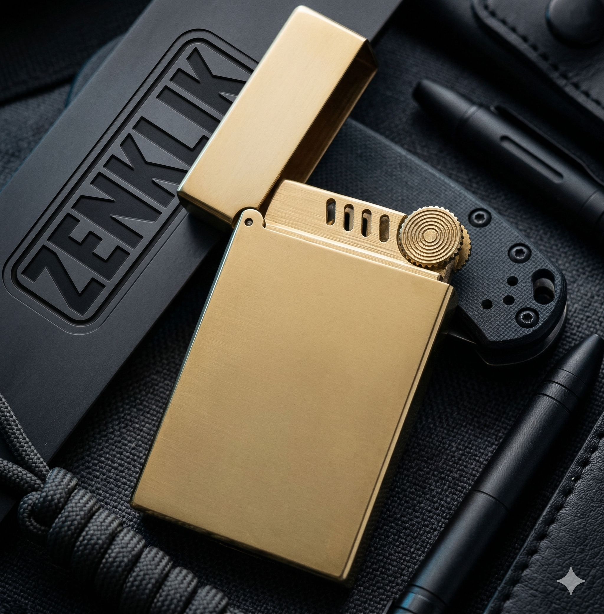 Zorro™ 552 Brass Armor Windproof Lighter