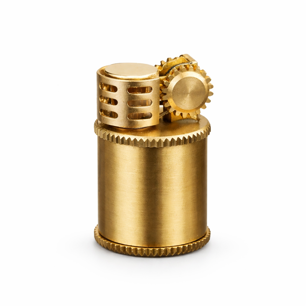 Zorro Mini Pure Copper Flint Lighter - alternate angle