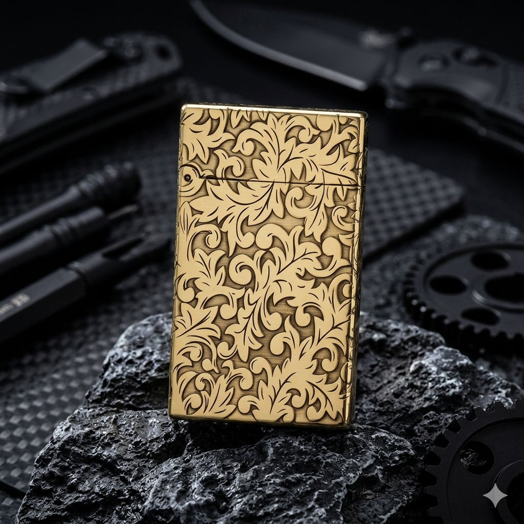 Zorro™ 552 Brass Armor Windproof Lighter