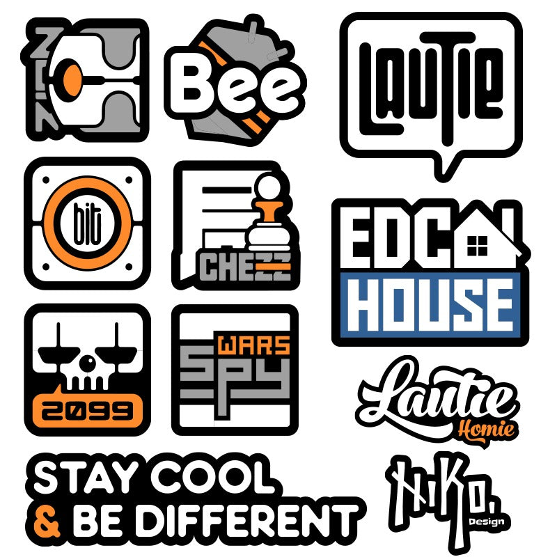 Lautie Customized Stickers (2PCS) - packaging