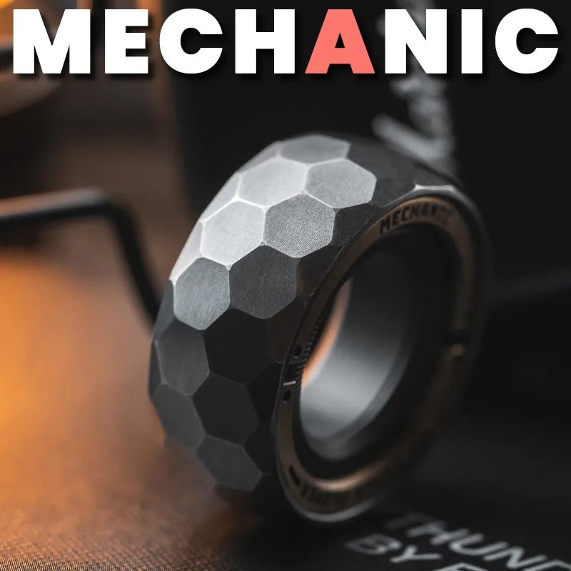 Lautie Mechanic-A Fidget Ring, Spy Wars Series - front view