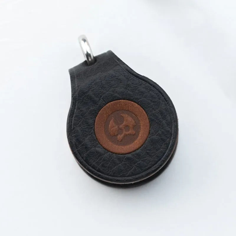 Lautie Magnetic Leather Pouch for Mechanic-I Ring - closeup