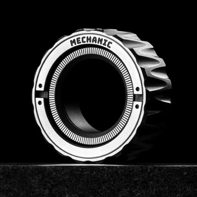 Lautie Mechanic-E Fidget Ring, Spy Wars Series - front view