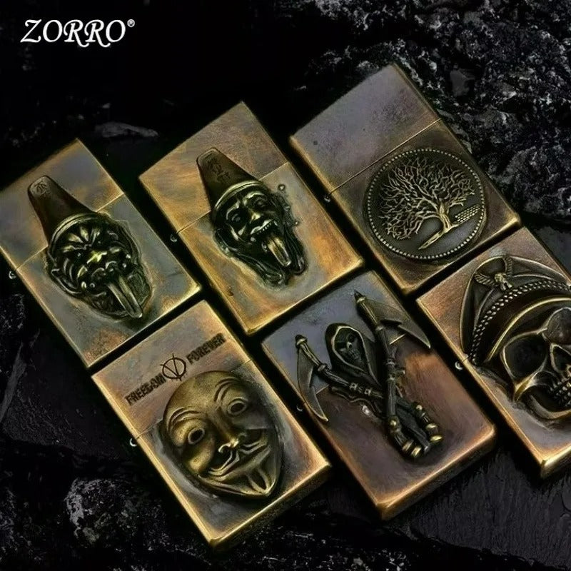 Zorro Vintage Brass Personalized Kerosene Lighter - view 14