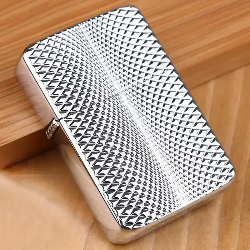 Zorro Narrow Copper & Steel Kerosene Lighter - lifestyle shot