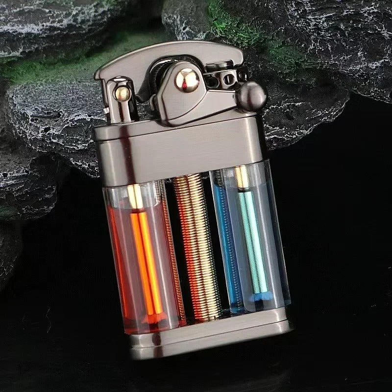 Zorro Transparent Rocker Arm Kerosene Lighter - view 13