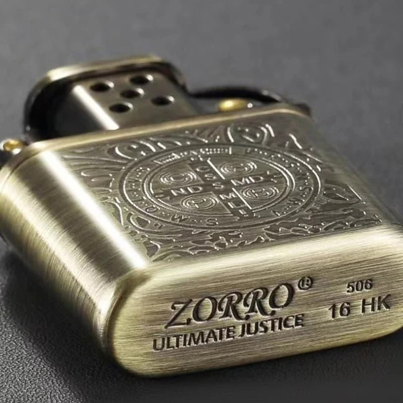 Zorro Constantine Flint Retro Metal Lighter - packaging