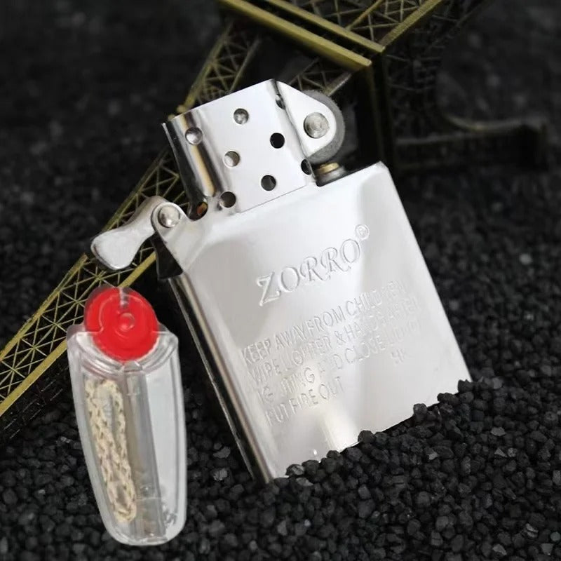 Zorro Pure Copper Square Head Lighter - alternate angle