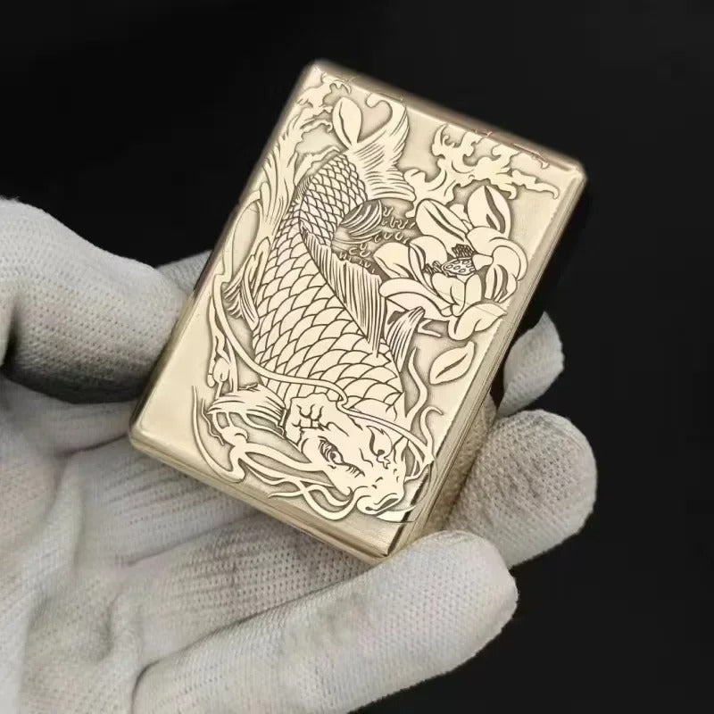 Zorro 912S Titanium Armor Windproof Lighter - detail view