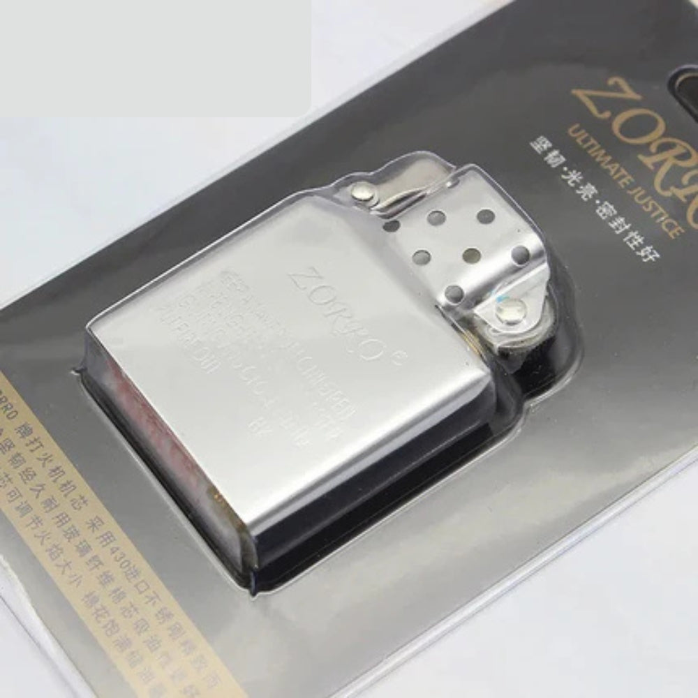 Zorro Stainless Steel & Copper Lighter Insert - alternate angle