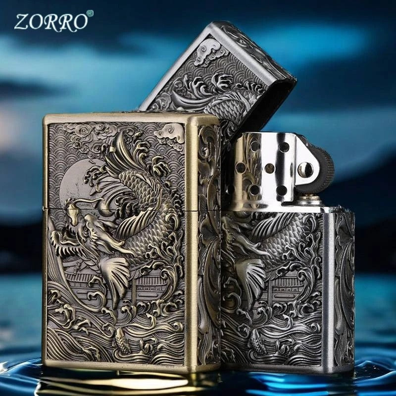 Zorro Chinese Relief Armor Kerosene Lighter - view 20