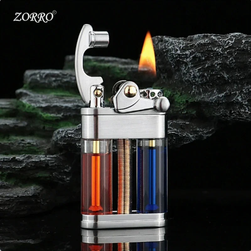 Zorro Transparent Rocker Arm Kerosene Lighter - view 19