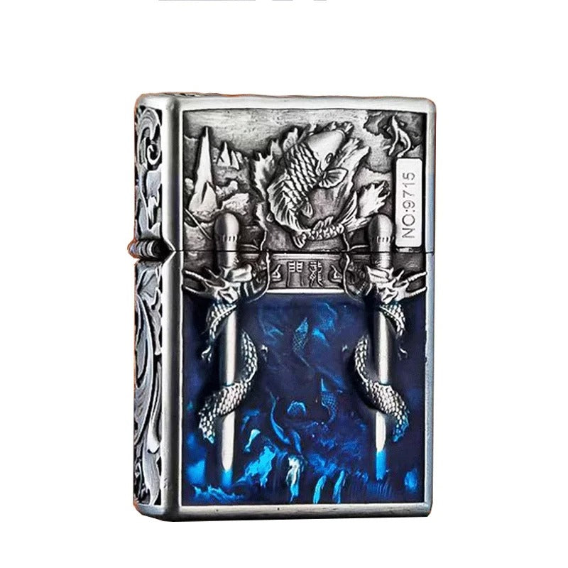 Zorro Embossed Chinese Style Kerosene Lighter - view 16