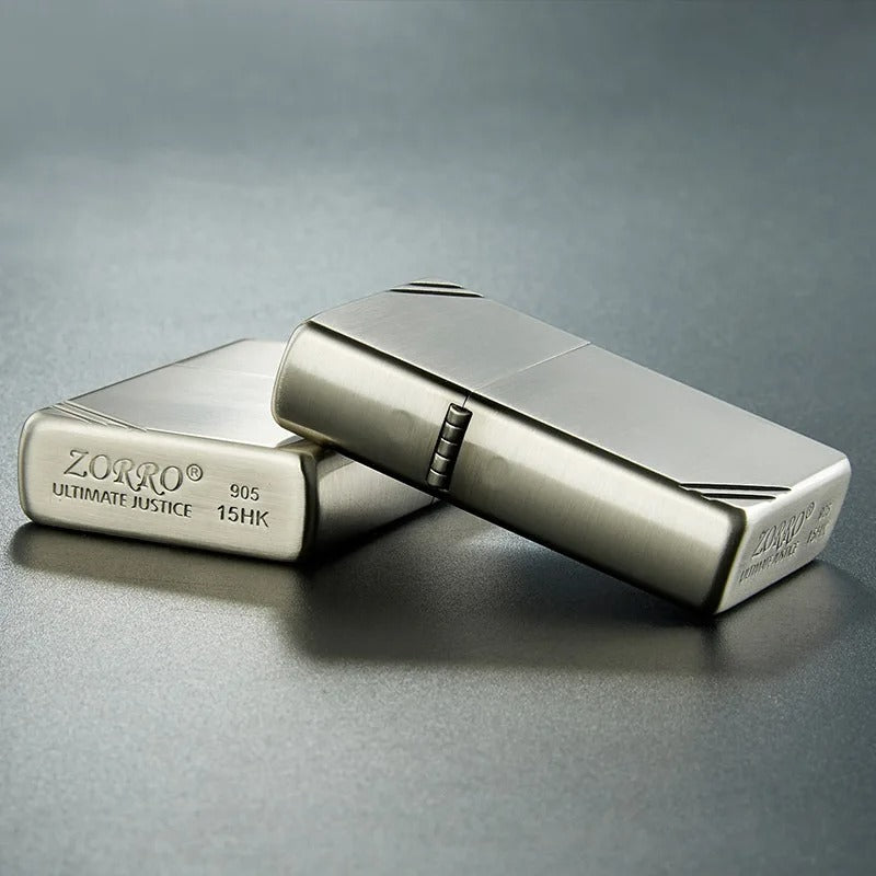 Zorro Pure Copper Square Head Lighter - closeup