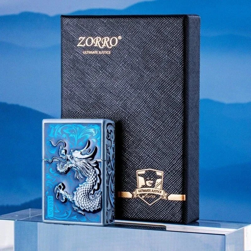 Zorro Embossed Chinese Style Kerosene Lighter - view 13