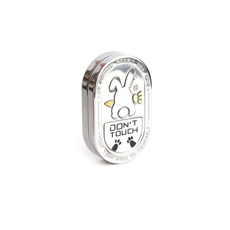 Metal EDC Fidget Slider with Cartoon Rabbit Pattern, Adult Portable Stress Relief Toy for ADHD and Anti-Anxiety, Gifts for Men