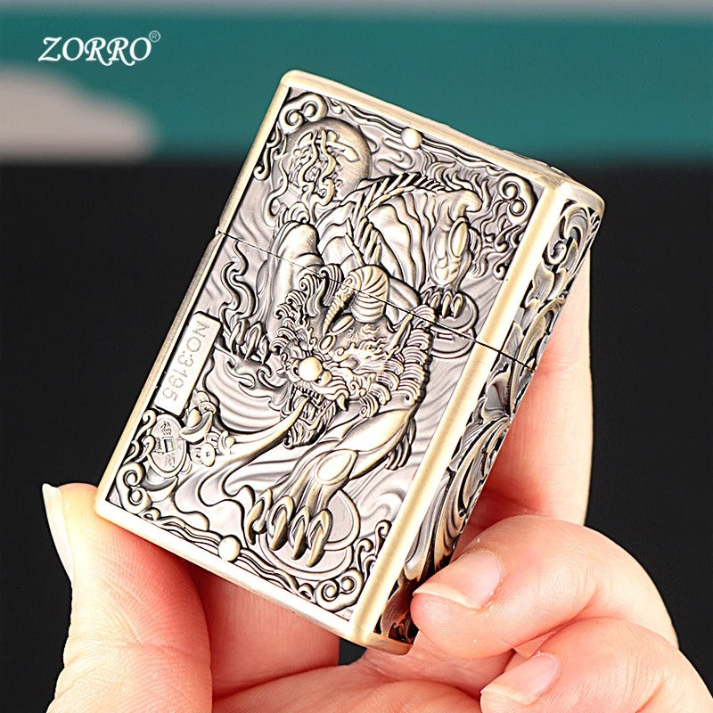 Zorro Chinese Relief Armor Kerosene Lighter - view 23