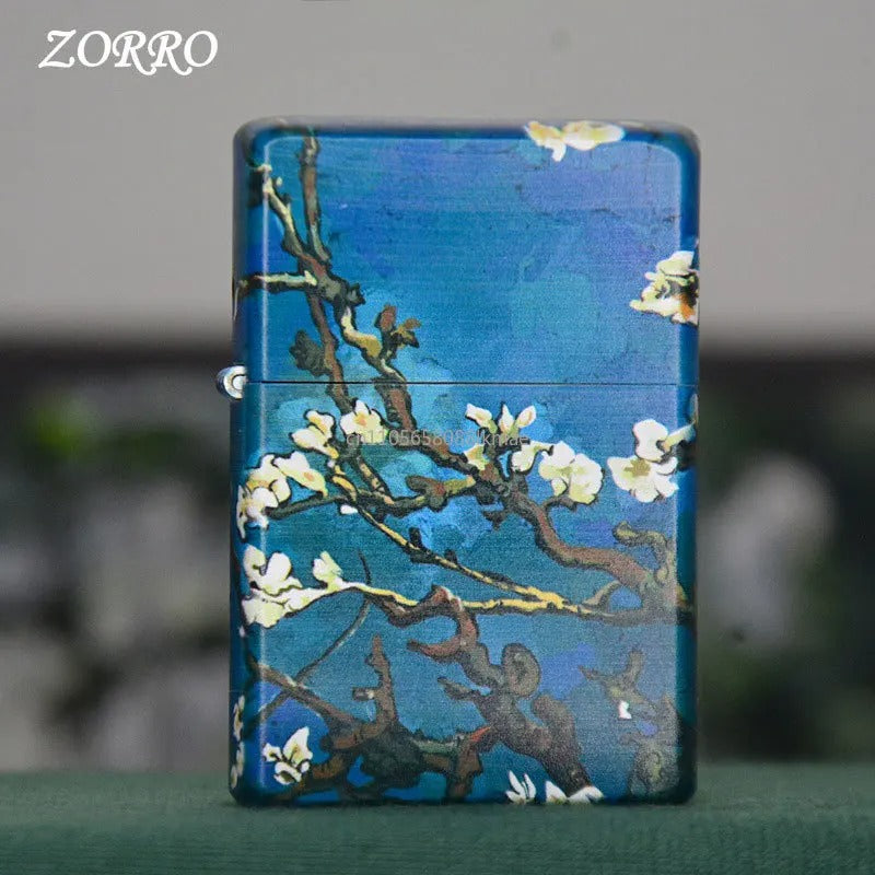 Zorro Painted Brass Flip-Top Lighter - view 11