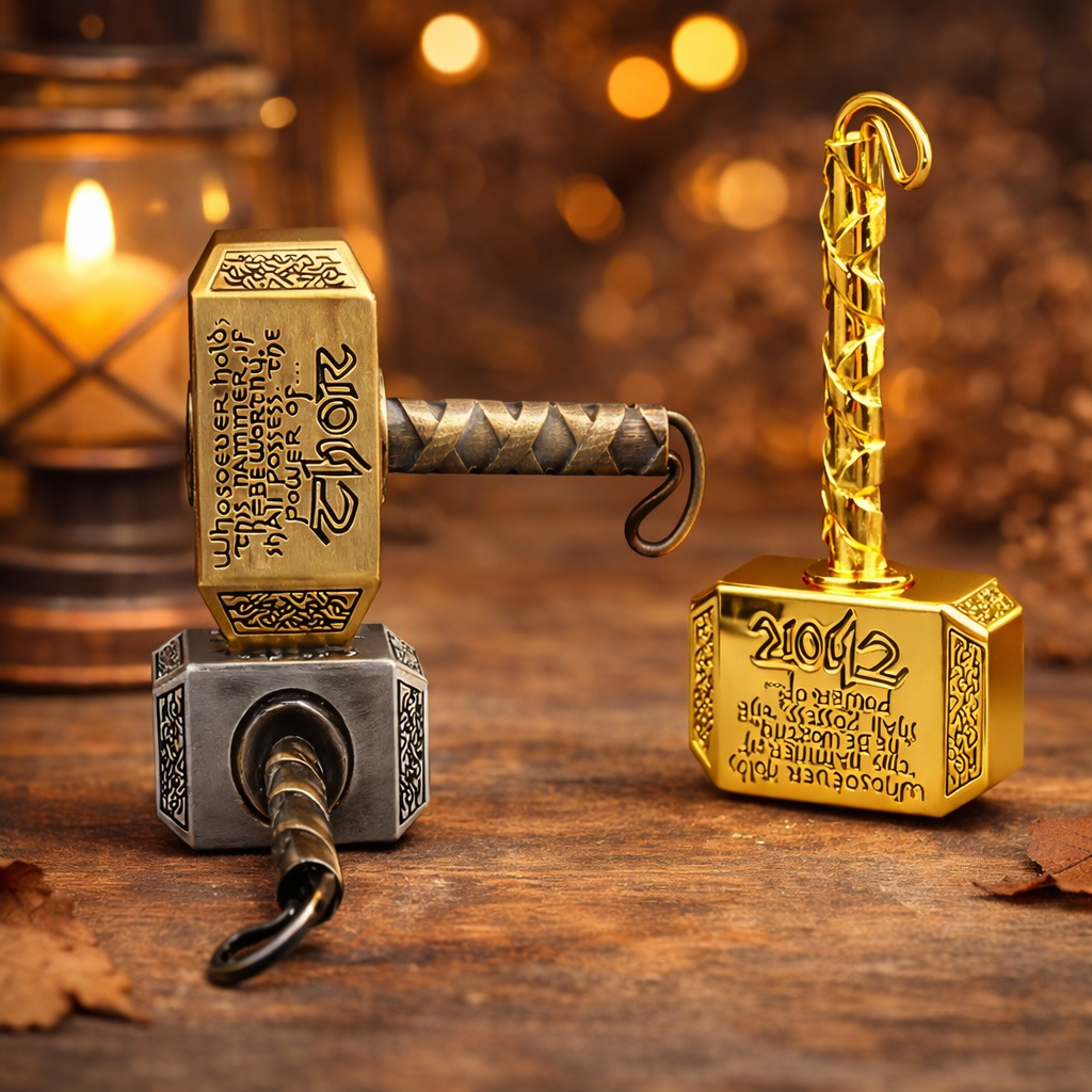 Alloy Fingertip Gyro Spinner Fidget Toys for Adult, anti Stress Relief Toys, Finger Gyroscope, Anti-Anxiety Metal Hammer Toy