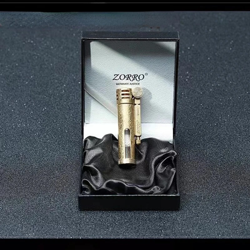 Zorro Transparent Brass Trench Oil Lighter - view 8