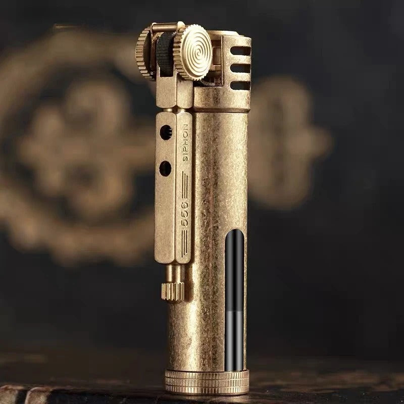Zorro Transparent Brass Trench Oil Lighter - packaging