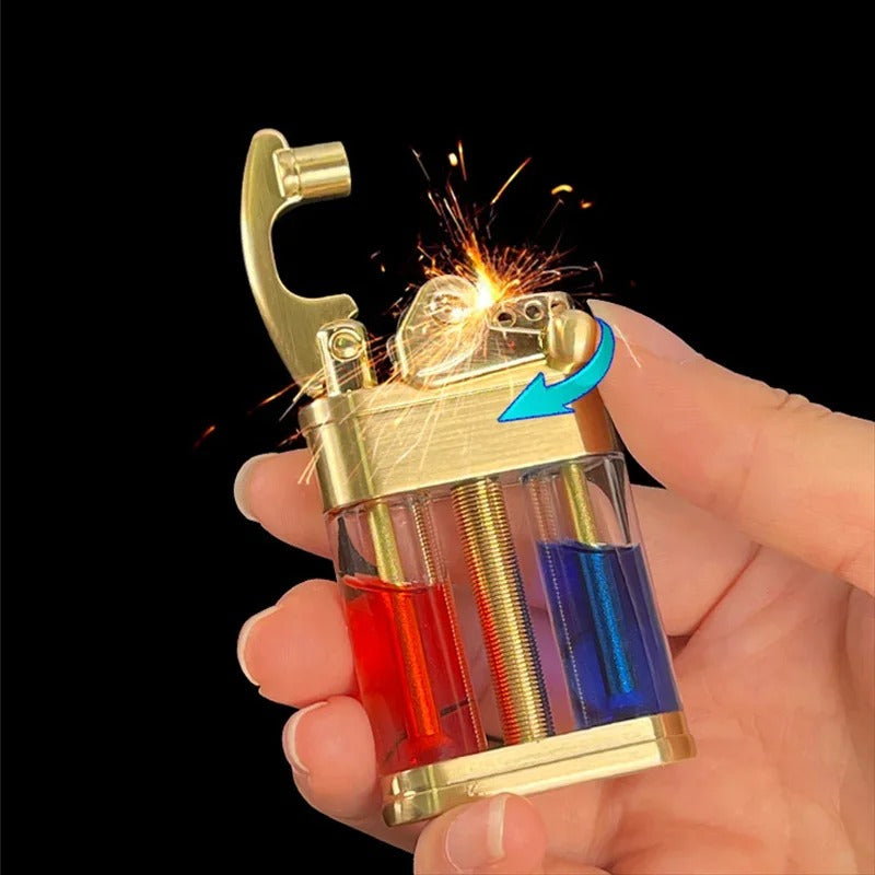 Zorro Transparent Rocker Arm Kerosene Lighter - view 20