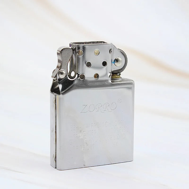 Zorro Stainless Steel & Copper Lighter Insert - closeup