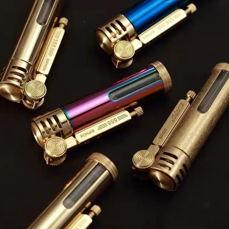 Zorro Transparent Brass Trench Oil Lighter - view 19
