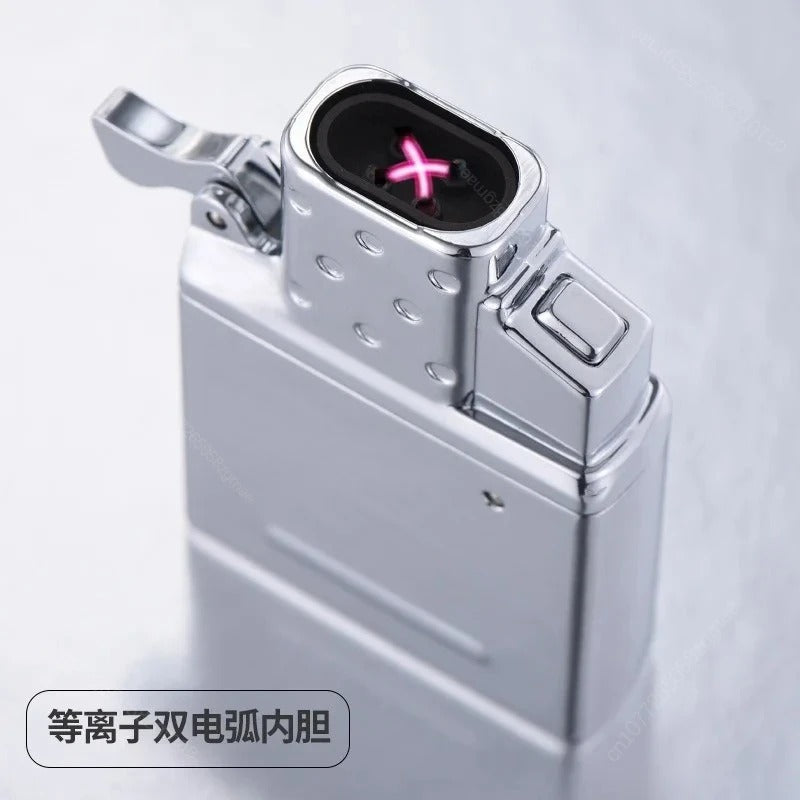 Zorro Stainless Steel Gas Arc Lighter Insert - closeup