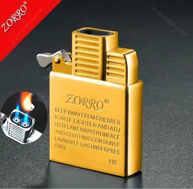 Zorro Stainless Steel Gas & Arc Lighter Insert - alternate angle