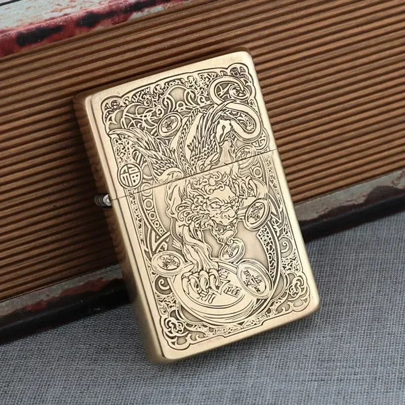 Zorro ZC9 Slim Carved Kerosene Lighter - packaging