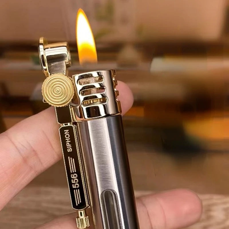 Zorro Transparent Brass Trench Oil Lighter - view 16