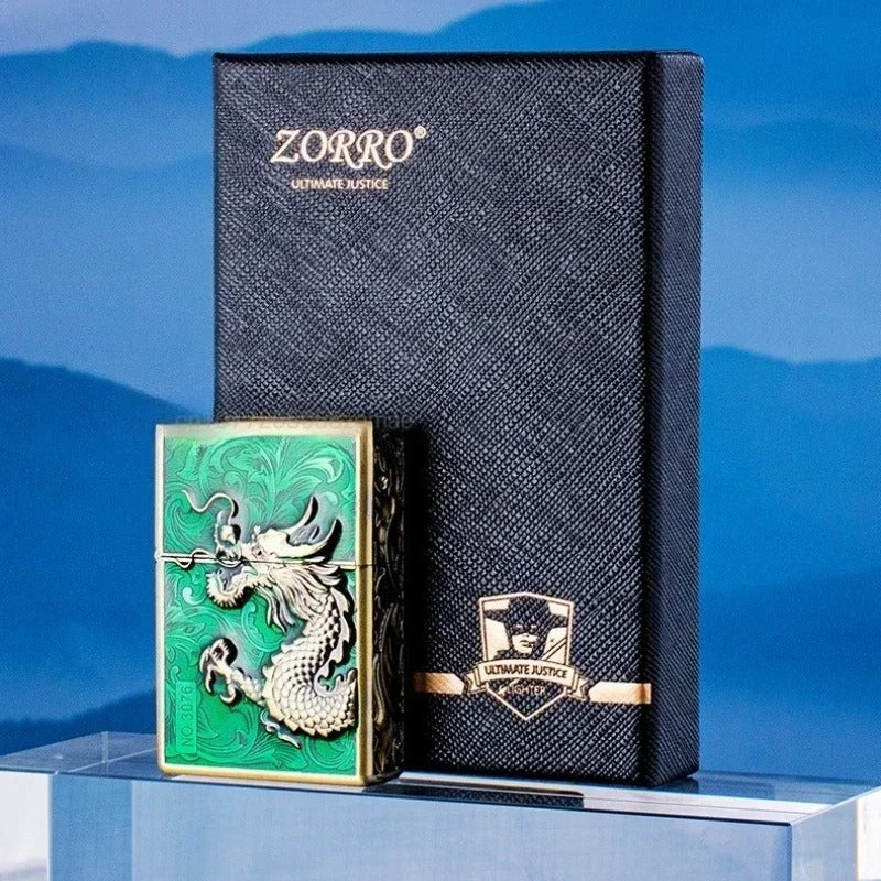 Zorro Embossed Chinese Style Kerosene Lighter - view 12