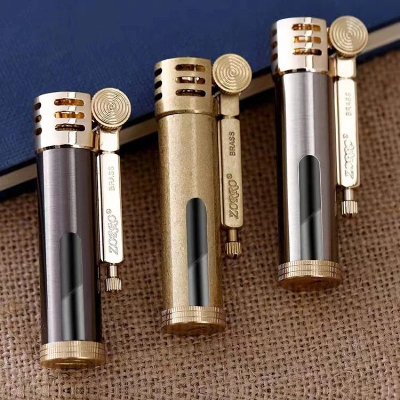 Zorro Transparent Brass Trench Oil Lighter - view 20