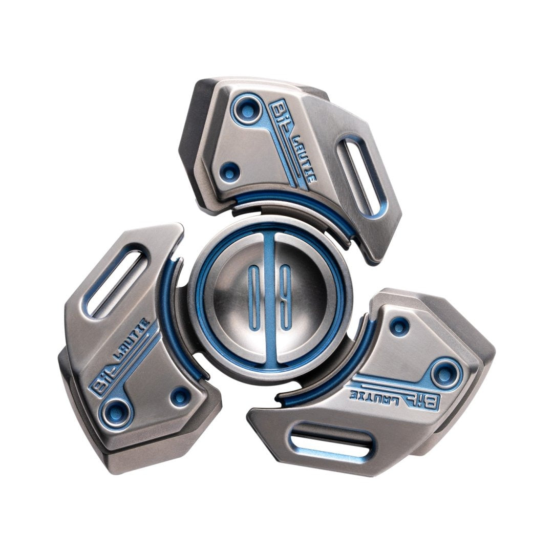 Lautie Bit-09 Ti Fidget Spinner, Mecha Style - front view