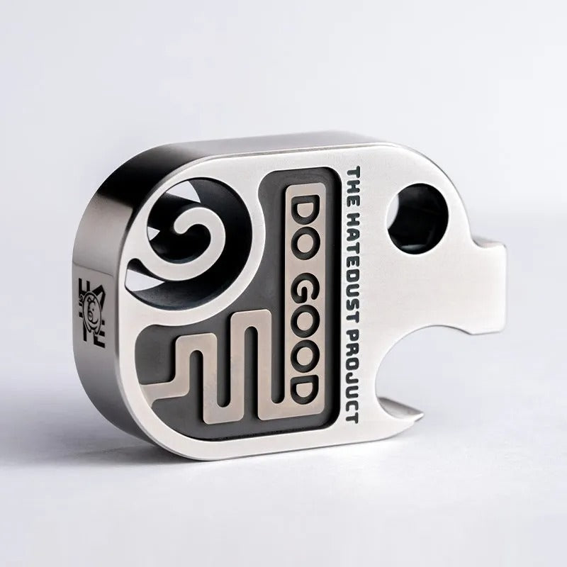 Lautie x The HateDust Project Bottle Opener, EDC House Series - front view