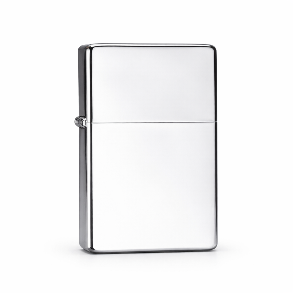 Zorro Slim Brass Windproof Kerosene Lighter - front view