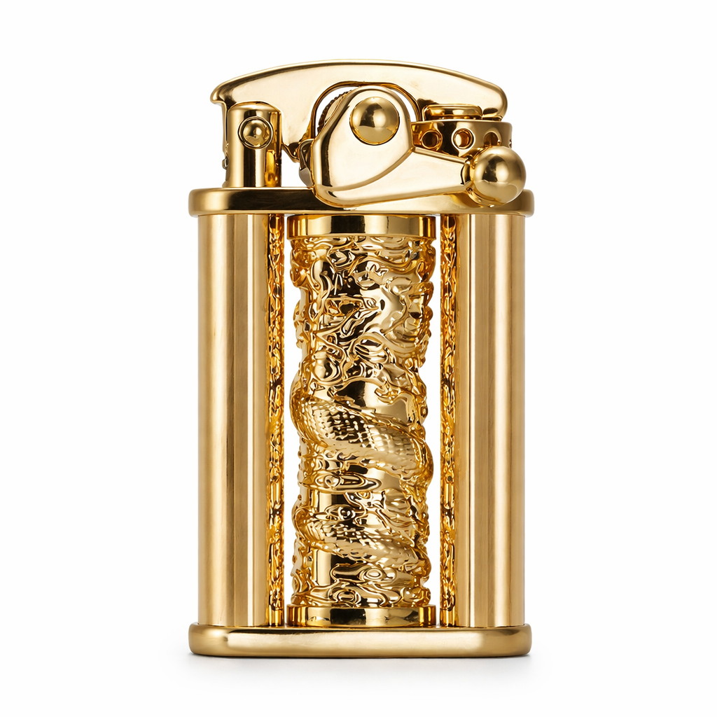 Zorro Retro Rocker Carved Lighter - front view
