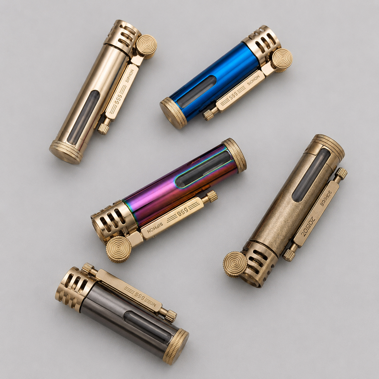 Zorro™ Transparent Brass Trench Oil Lighter