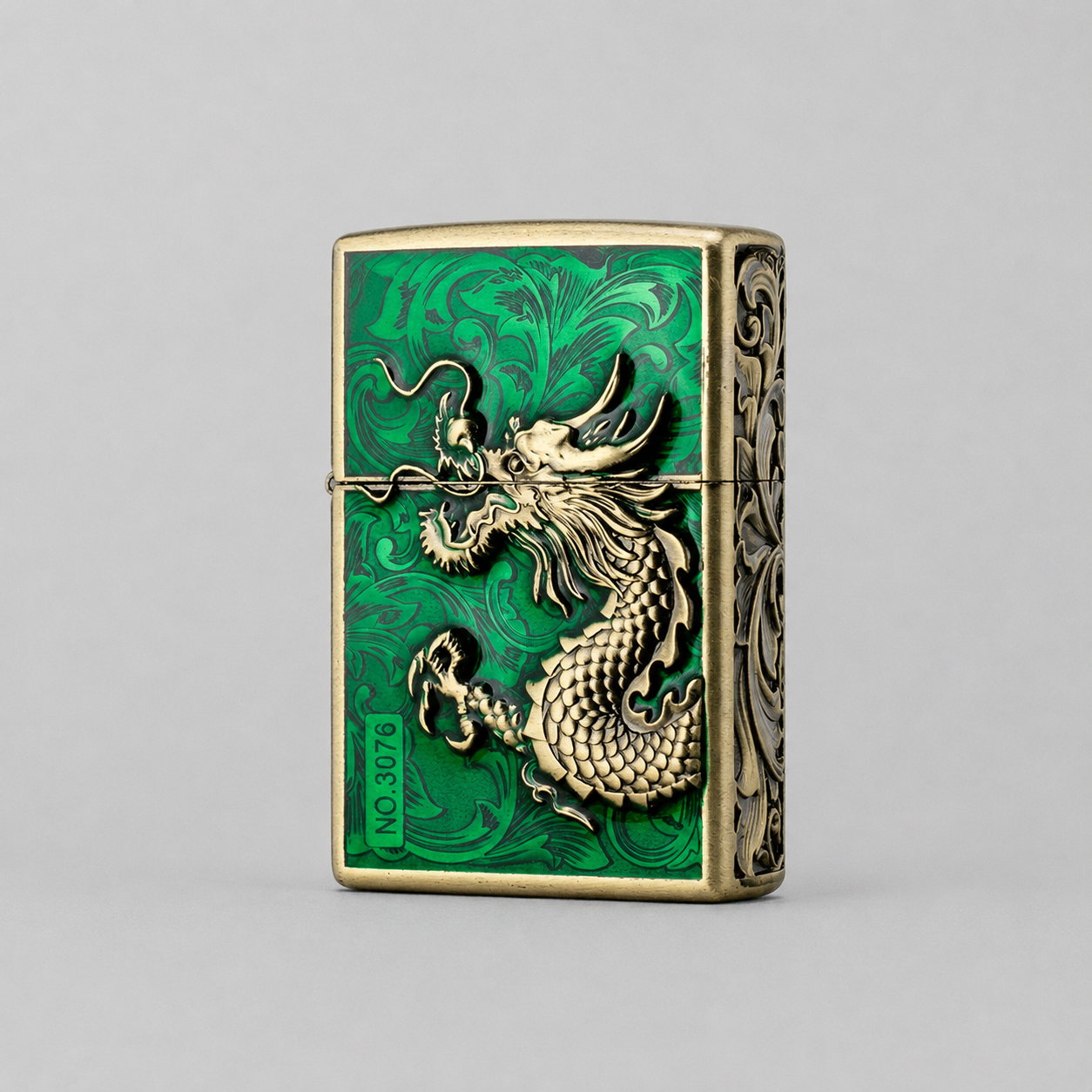 Zorro™ Embossed Chinese Style Kerosene Lighter